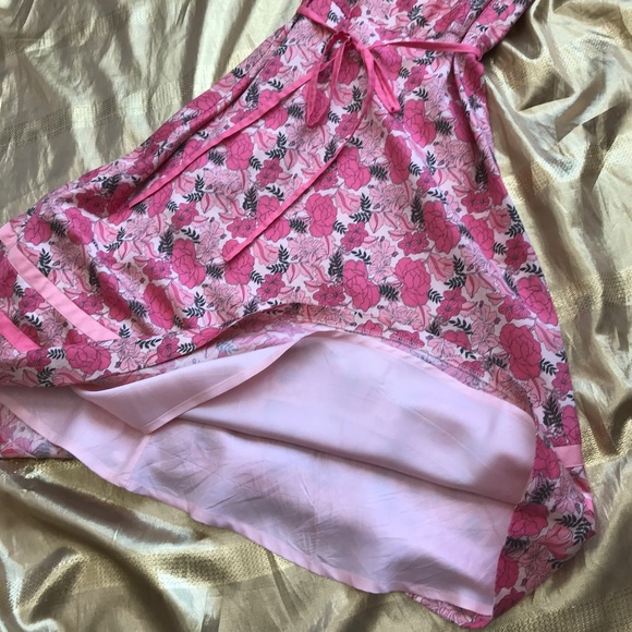 Like NEW! Ann Taylor LOFT Pink Floral Print Dress - Picture 4 of 4